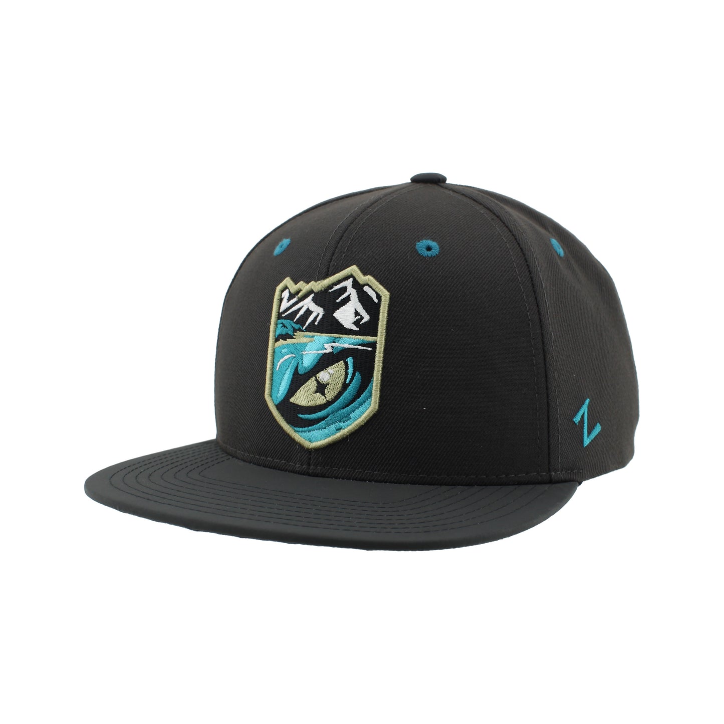 Tahoe Knight Monsters Z430 Char Gray/Black Pixel Hat