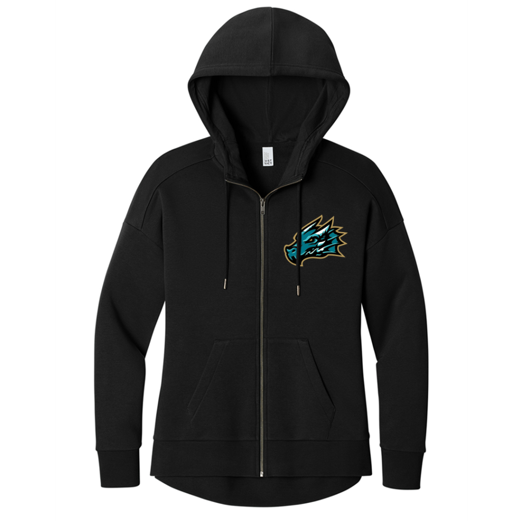 Tahoe Knight Monsters Black Secondary Logo Full Zip Hoodie