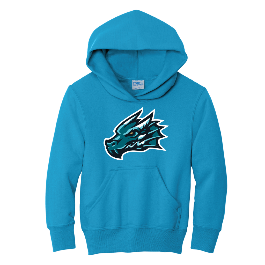 Tahoe Knight Monsters Youth Neon Blue Secondary Hooded Sweatshirt