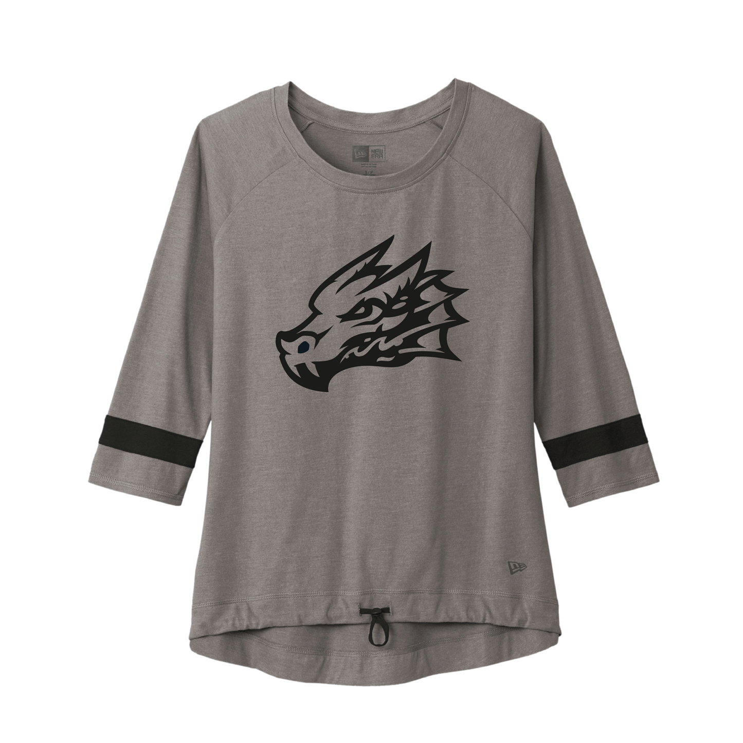 Tahoe Knight Monsters Black/Charcoal New Era ® Ladies Tri-Blend 3/4-Sleeve Tee