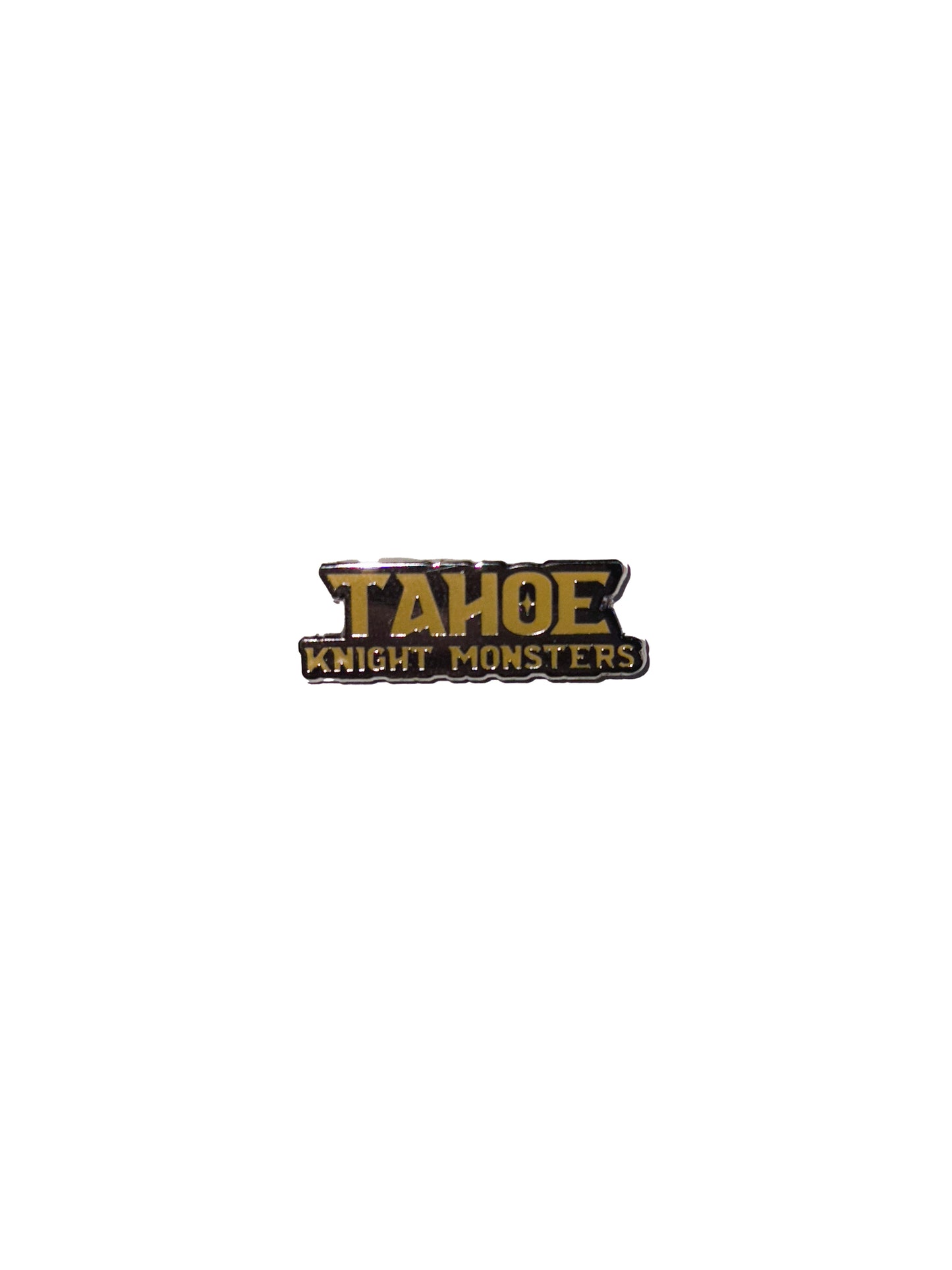 Tahoe Knight Monsters 1.25" Hard Enamel Wordmark Logo Lapel Pin