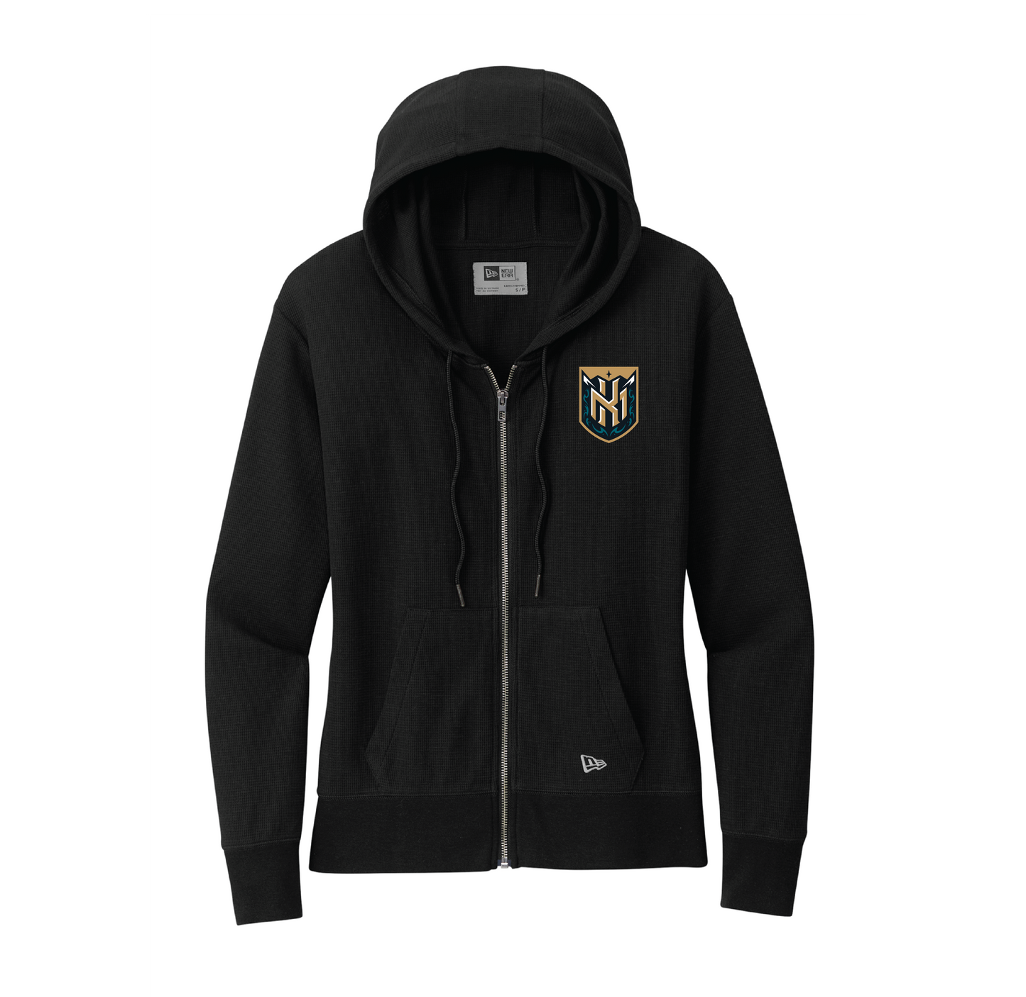 Tahoe Knight Monsters New Era® Ladies Thermal Full-Zip Black Hoodie