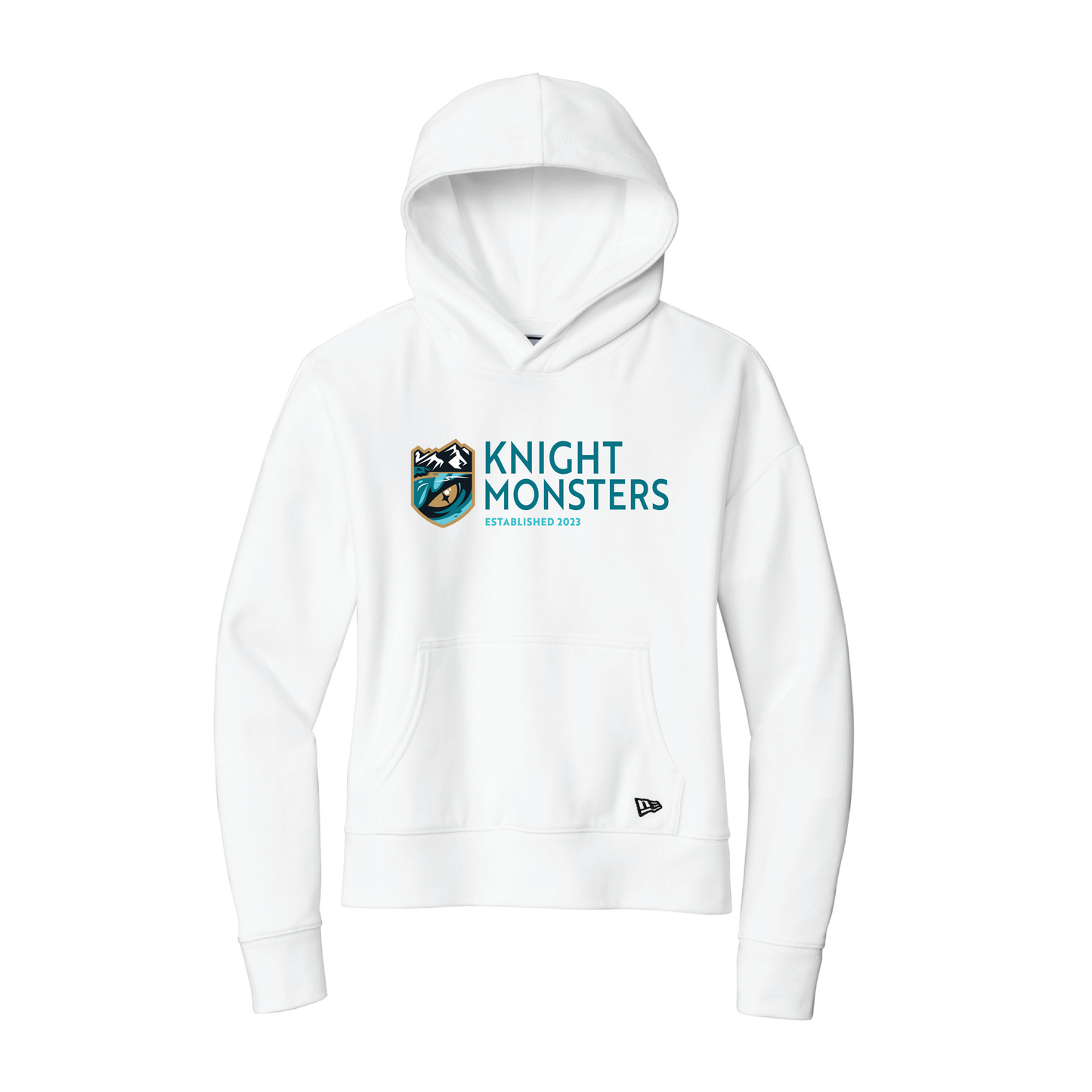 Tahoe Knight Monsters New Era® Ladies White Comeback Fleece Pullover Hoodie
