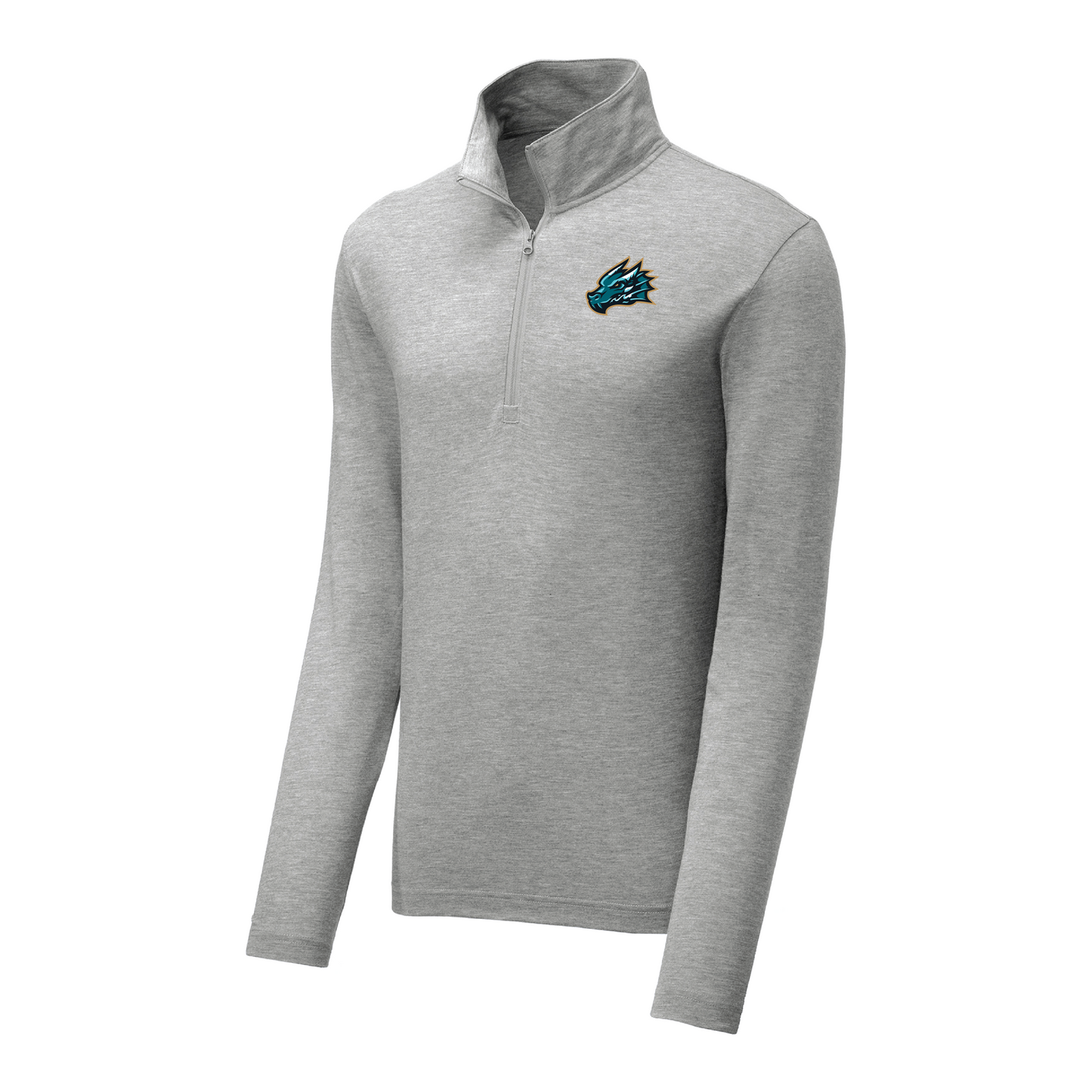 Tahoe Knight Monsters Light Heather Gray Tri-Blend Wicking 1/4-Zip Pullover