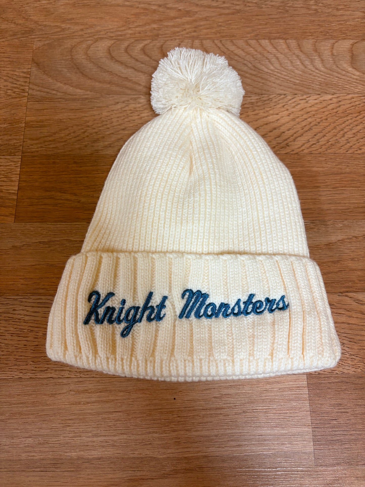 Knight Monsters Cream Secondary Text Beanie