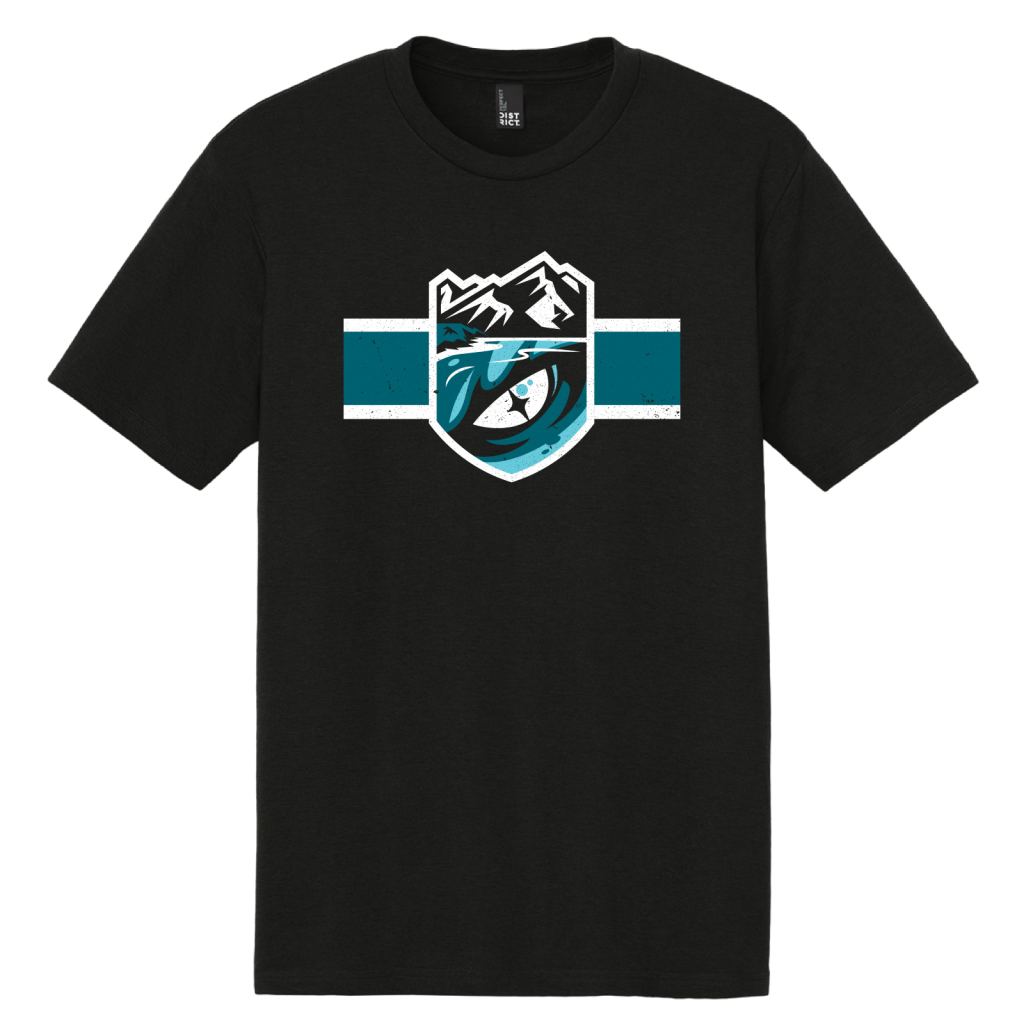 Tahoe Knight Monsters Black Distressed 17 Tri Tee