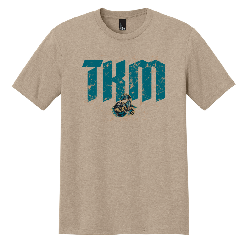 Tahoe Knight Monsters Tan Heather Distressed 10 Tri Tee
