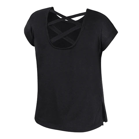 Tahoe Knight Monsters Colosseum Girls Ember Cross Back Tee - Black