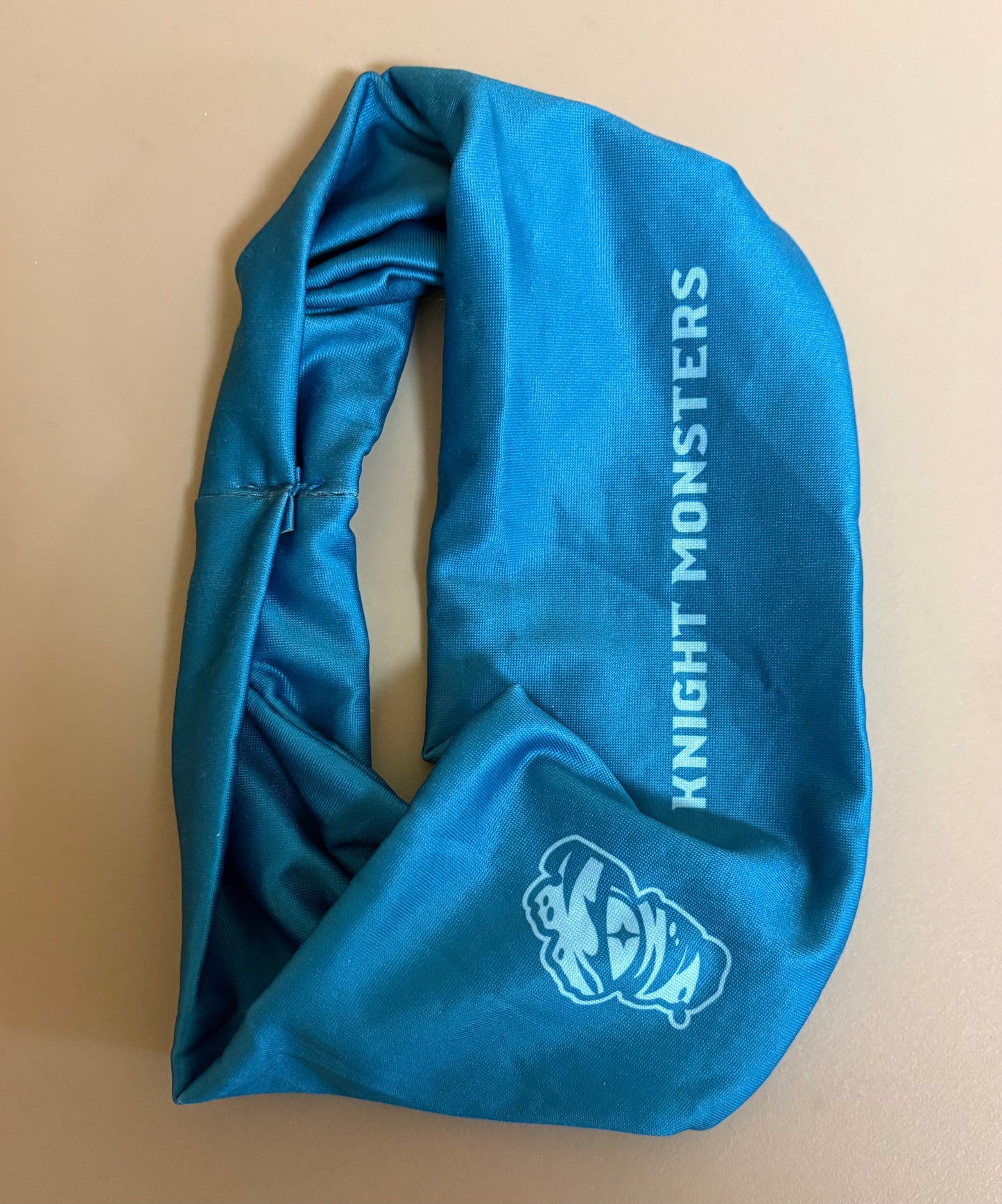 Knight Monsters Athletic Teal Logo-Wordmark Headband