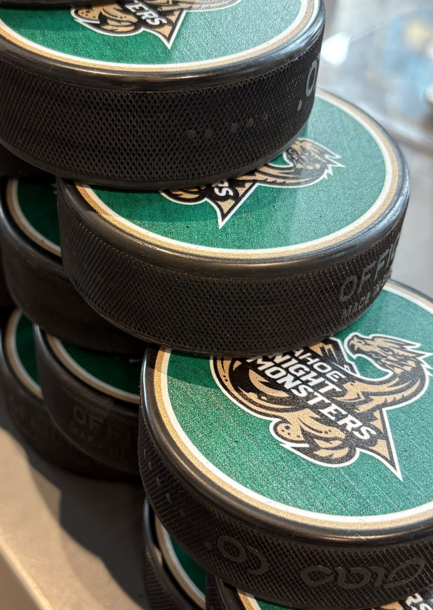 Tahoe Knight Monsters St. Patrick's Day Puck