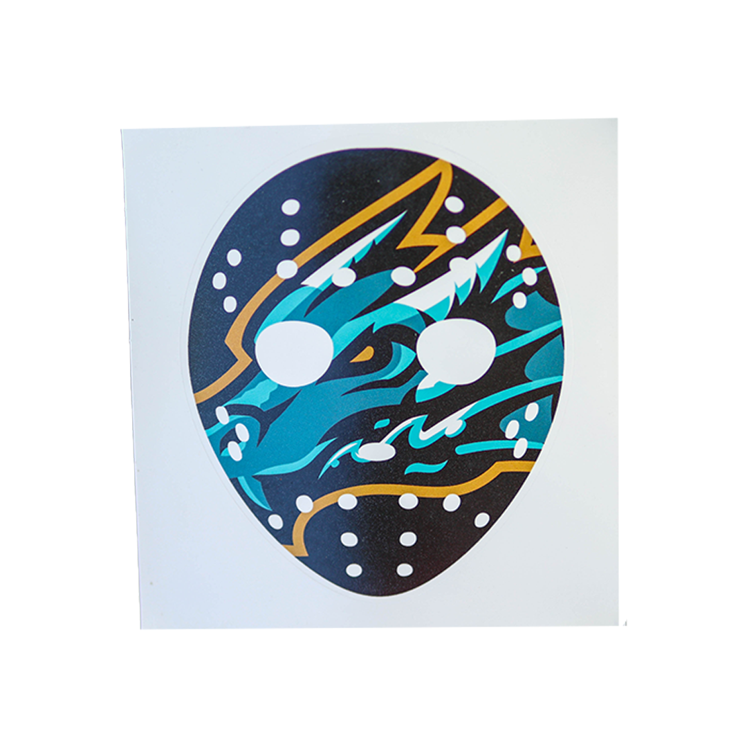 Tahoe Knight Monsters Hockey Mask Sticker