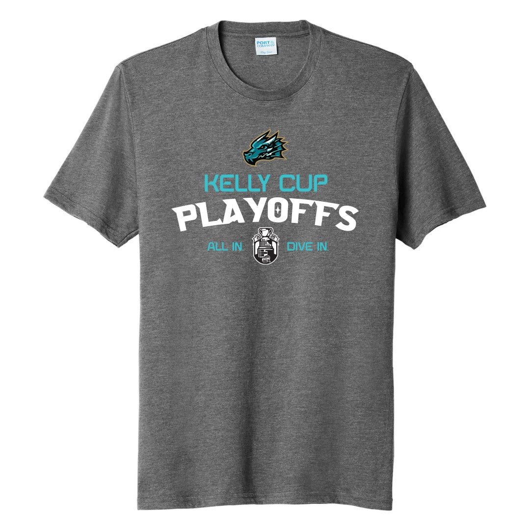Tahoe Graphite Heather 2025 Kelly Cup Playoffs Tee