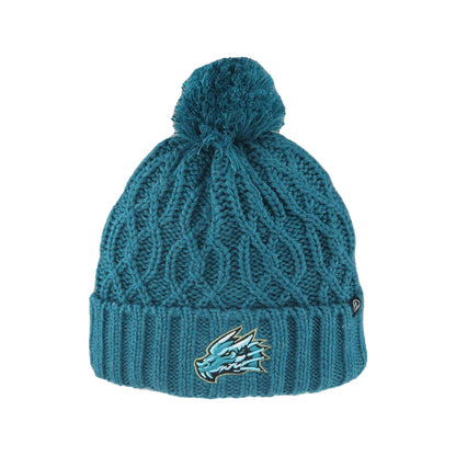 Tahoe Knight Monsters Mystic Teal Pom Beanie