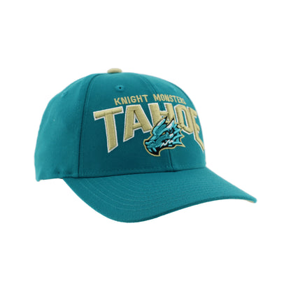 Tahoe Knight Monsters Zephyr Competitor Teal/Gold Overarch Adjustable Hat