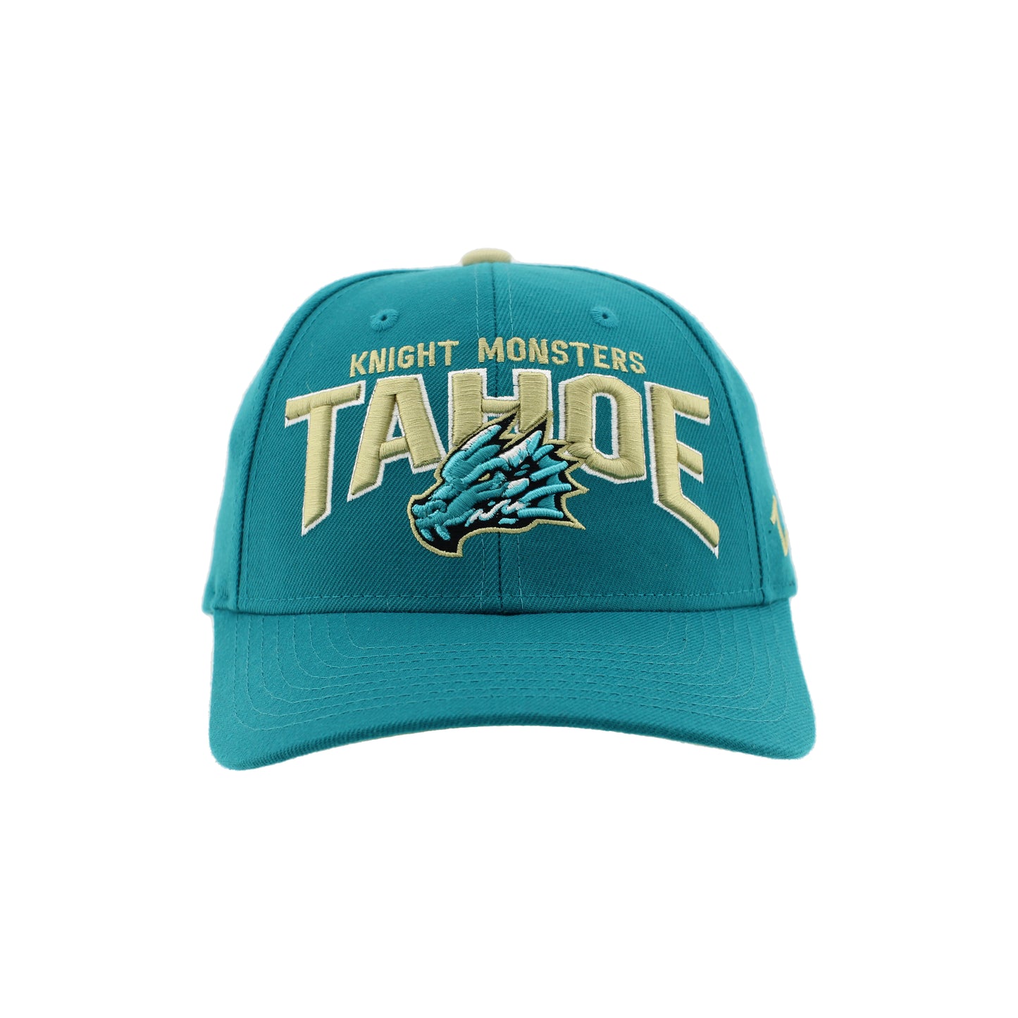 Tahoe Knight Monsters Zephyr Competitor Teal/Gold Overarch Adjustable Hat