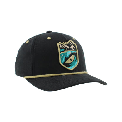 Tahoe Knight Monsters Zephyr Memento Black/Gold Rope Adjustable Hat