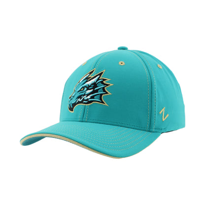 Tahoe Knight Monsters Zephyr Hype 2 Teal/Gold Trim Stretch Fit Hat