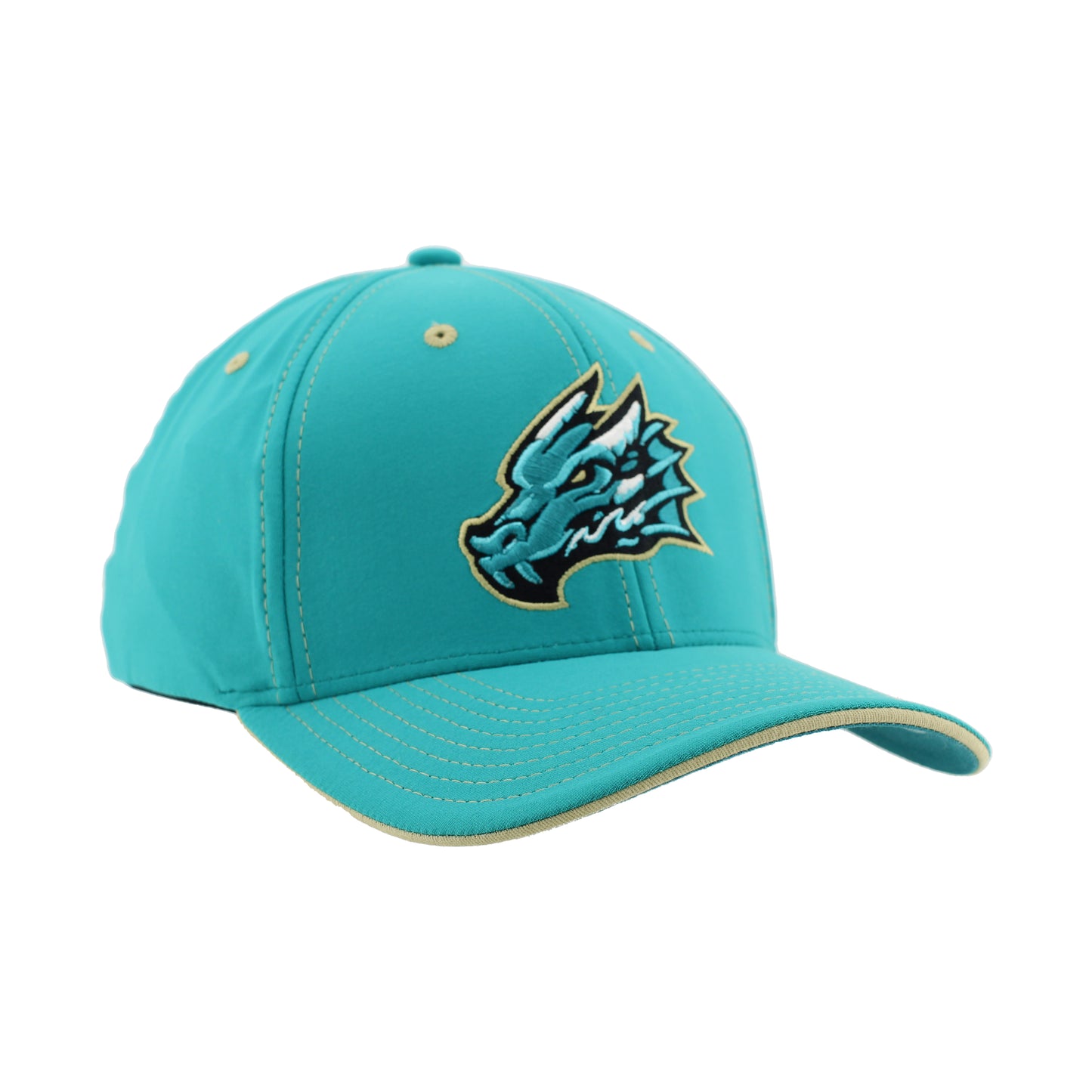 Tahoe Knight Monsters Zephyr Hype 2 Teal/Gold Trim Stretch Fit Hat