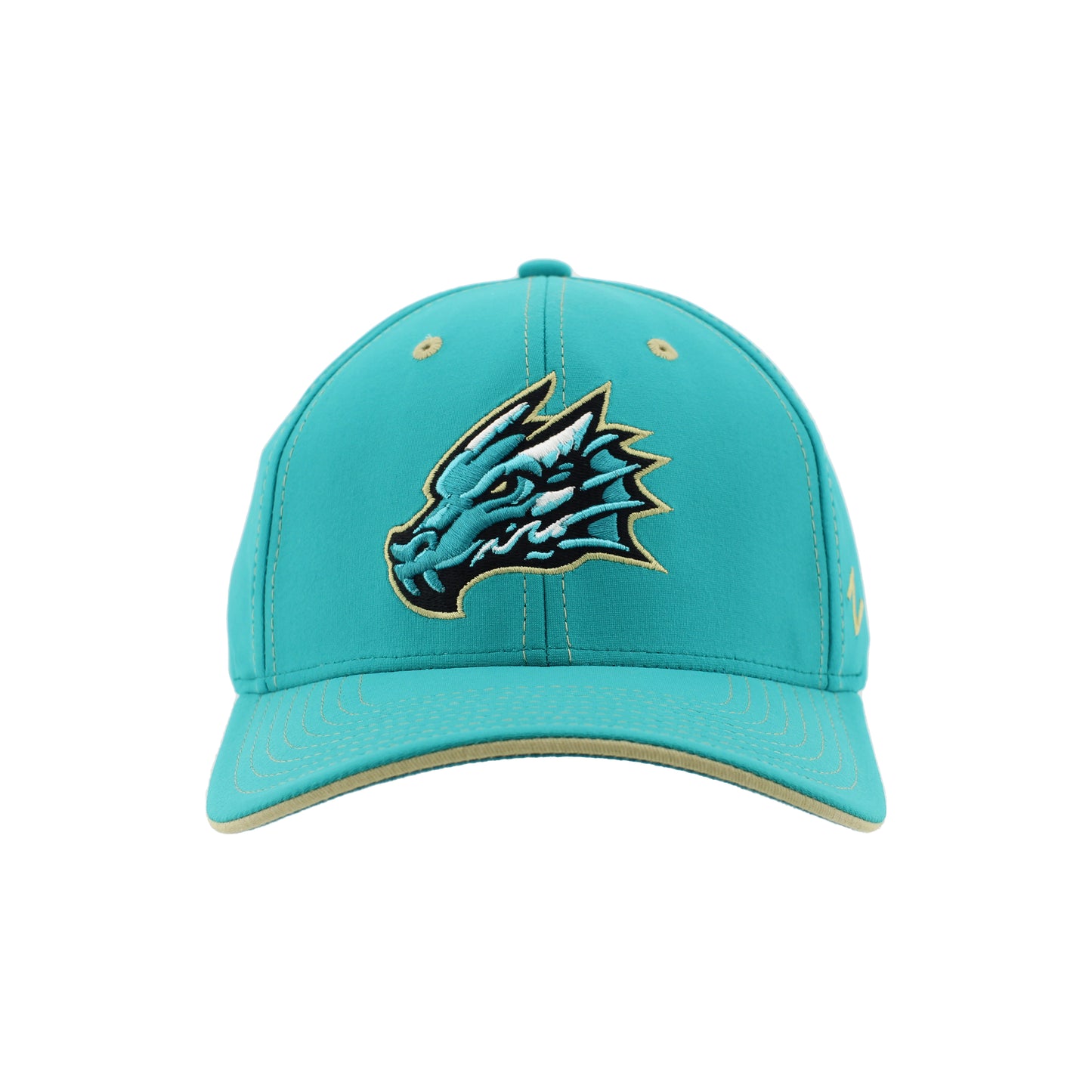 Tahoe Knight Monsters Zephyr Hype 2 Teal/Gold Trim Stretch Fit Hat