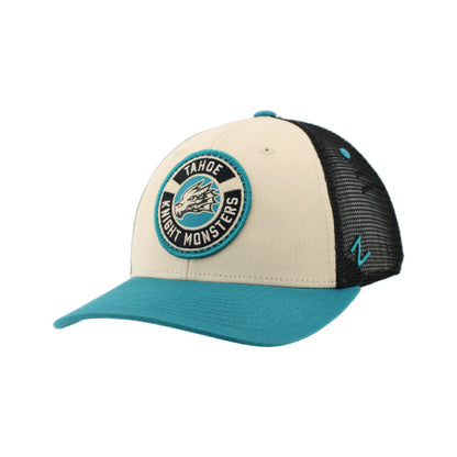 Tahoe Knight Monsters Zephyr Stone/Teal/Black Homespun Mantle Hat