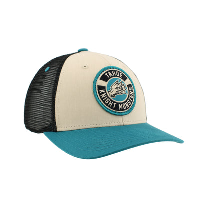 Tahoe Knight Monsters Zephyr Stone/Teal/Black Homespun Mantle Hat