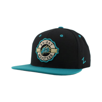 Tahoe Knight Monsters Zephyr Milestone Blk/Teal Snapback