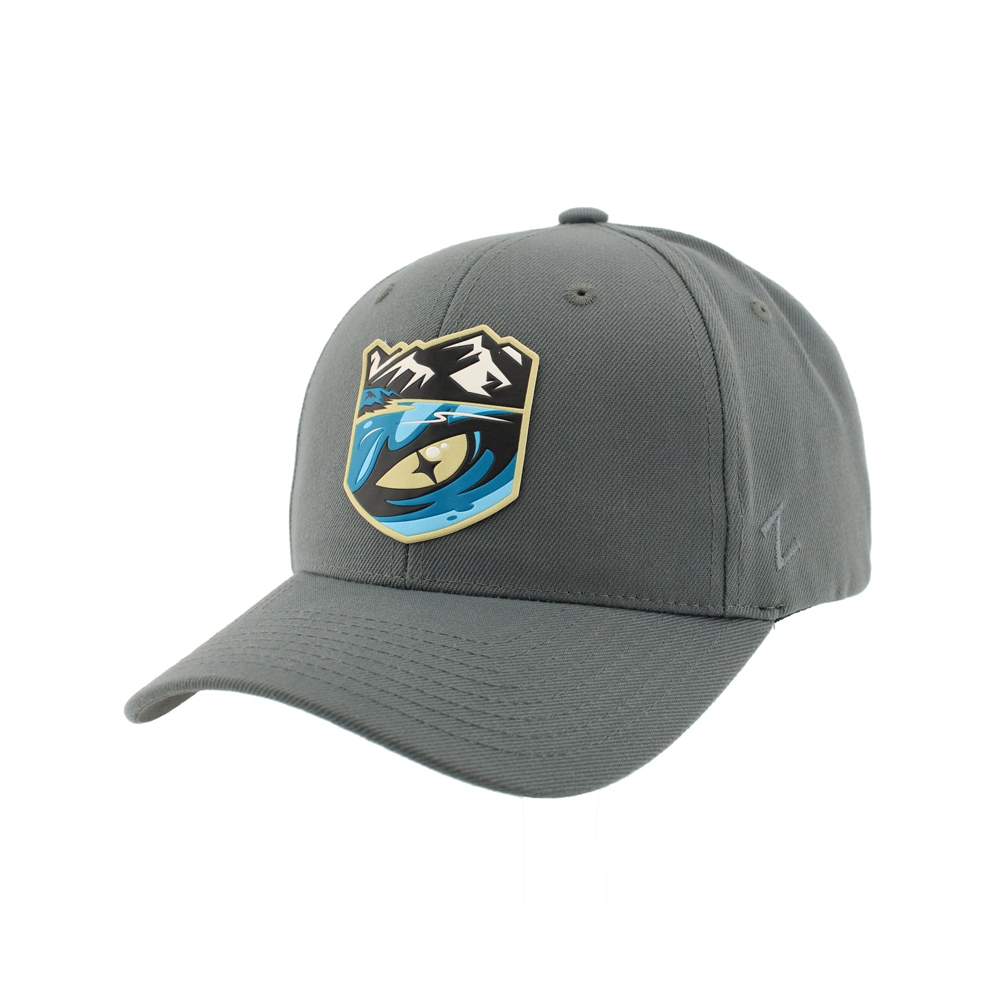 Tahoe Knight Monster Shield Logo Gray Snapback Hat