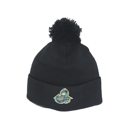 Tahoe Knight Monsters Black Beanie with Cuff & Pom