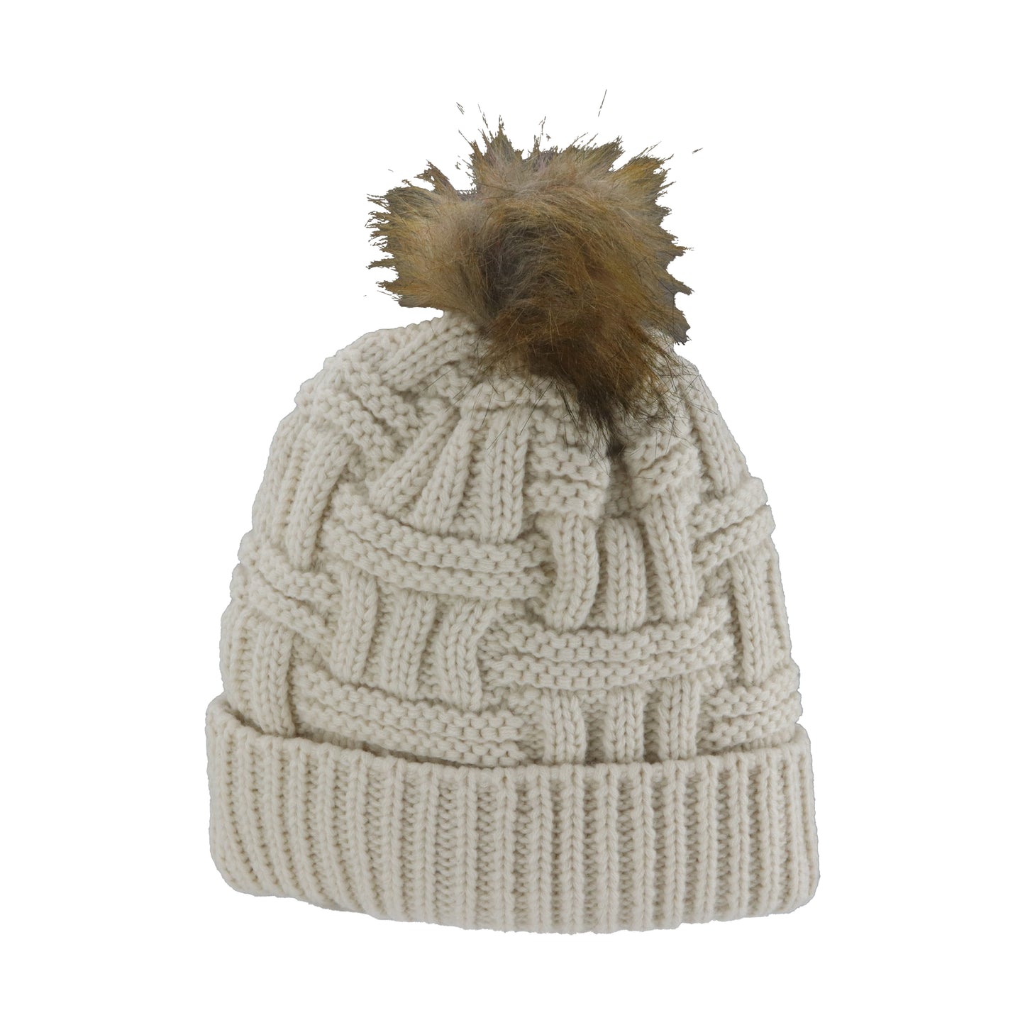 Tahoe Knight Monsters Basket Rib Beanie with Cuff & Pom