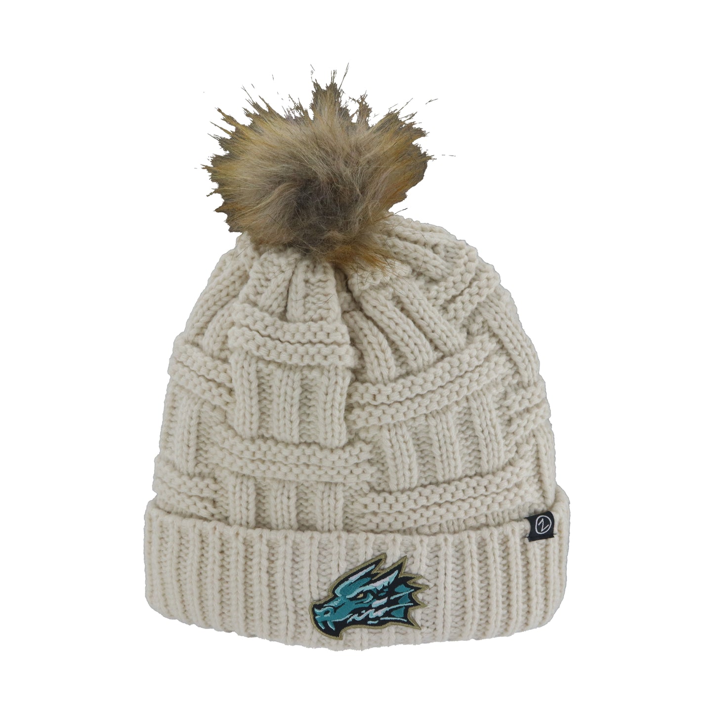 Tahoe Knight Monsters Basket Rib Beanie with Cuff & Pom