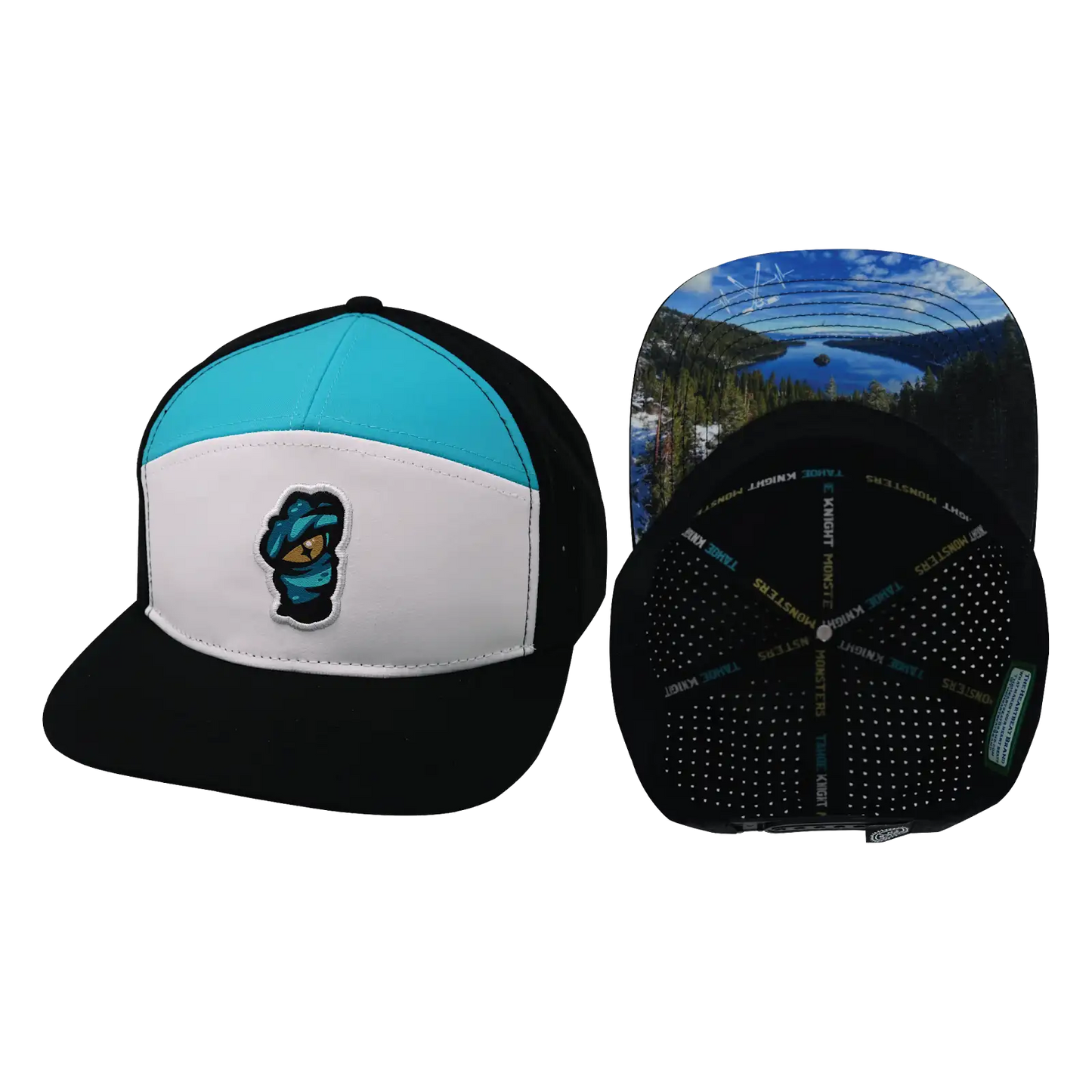 Tahoe Knight Monsters The Heartbeat Brand Teal/Wht/Blk Scene Combo Hat