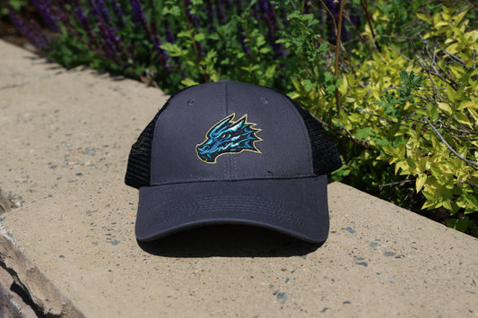 Tahoe Knight Monsters Core Primary Logo Gry Knit/Black Trucker Hat