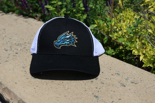 Tahoe Knight Monsters Core Performance Primary Logo Blk/Wht Hat