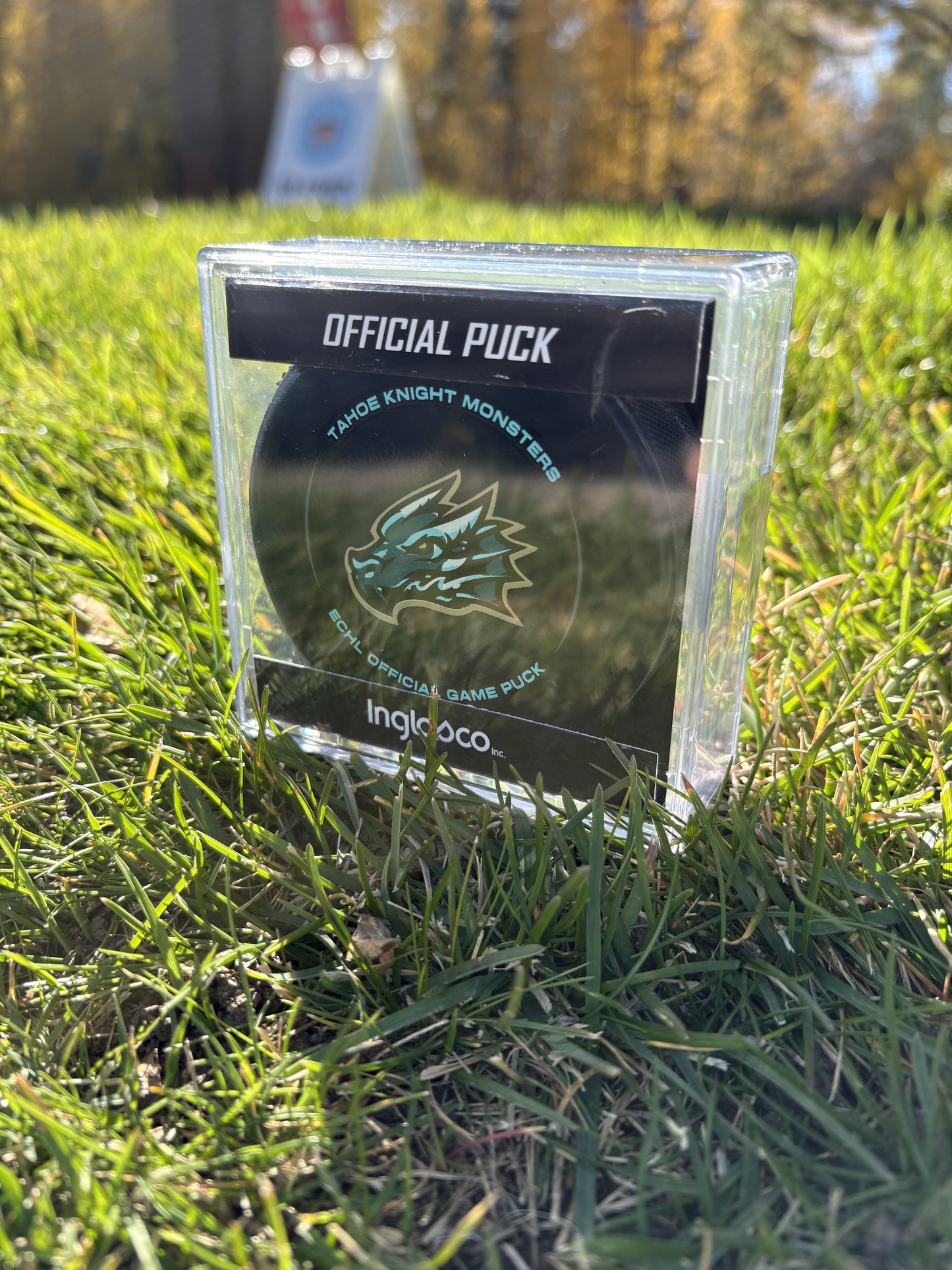 Tahoe Knight Monsters Official Game Puck In Cube