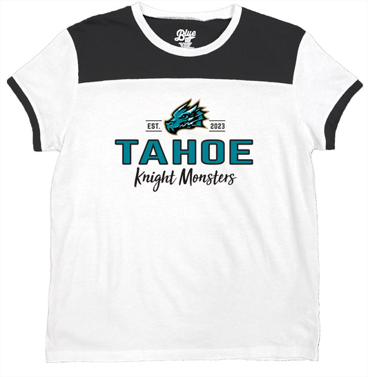 Tahoe Knight Monsters Blue84 Black/White Women's T-Shirt