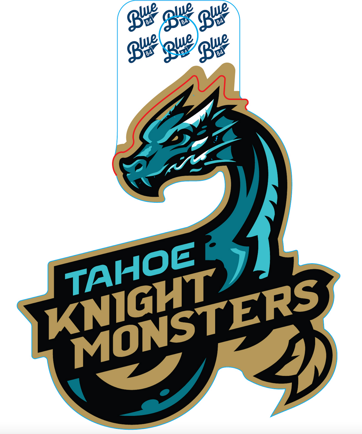 Tahoe Knight Monsters Primary Logo Sticker