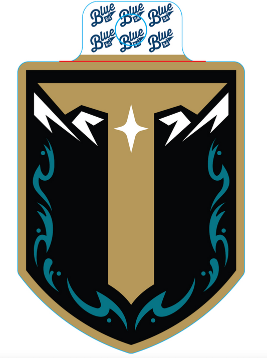 Copy of Tahoe Knight Monsters "T" Shield Sticker