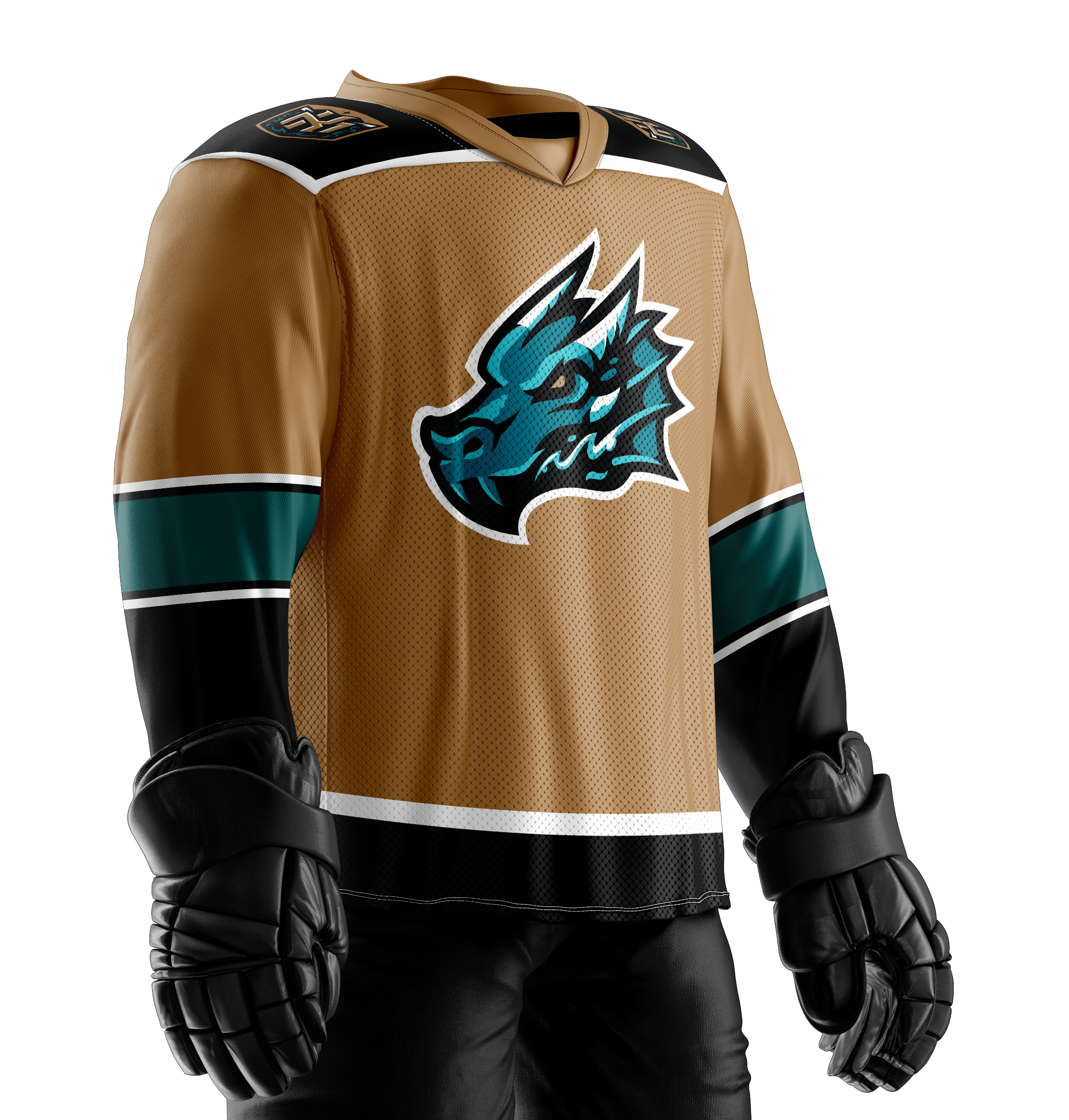 Tahoe Knight Monsters Adult Gold Replica Jersey