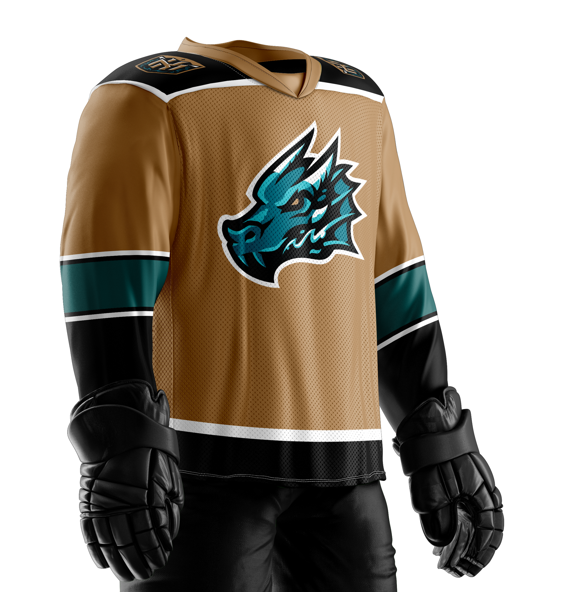 tahoe knight monsters jersey Tahoe Knight Monsters Adult Gold Replica Jersey