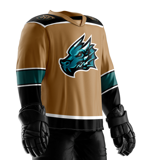 Tahoe Knight Monsters Adult Gold Replica Jersey