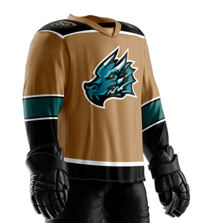 Tahoe Knight Monsters Adult Gold Replica Jersey