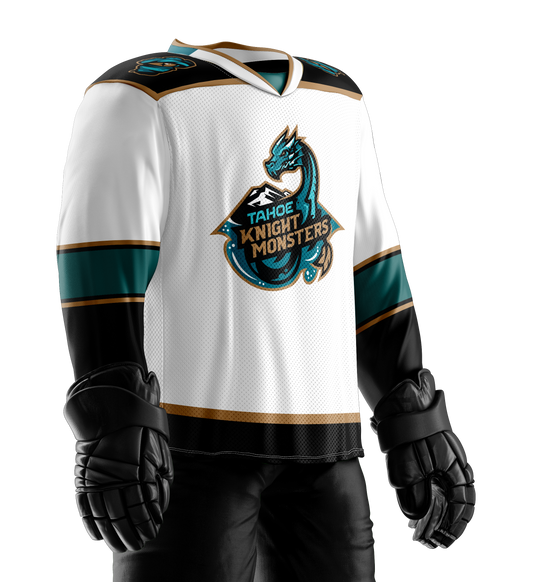 Tahoe Knight Monsters Adult White Replica Jersey