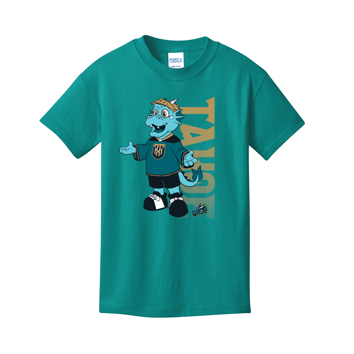 Tahoe Knight Monsters Youth Teal Mascot Tee