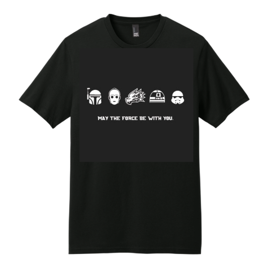 Knight Monsters Black Sci Fi Character Tee