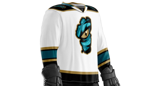 Tahoe Knight Monsters 25-26 White Replica Jersey