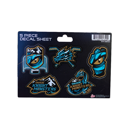 Tahoe Knight Monsters 5-PC Sticker Sheet