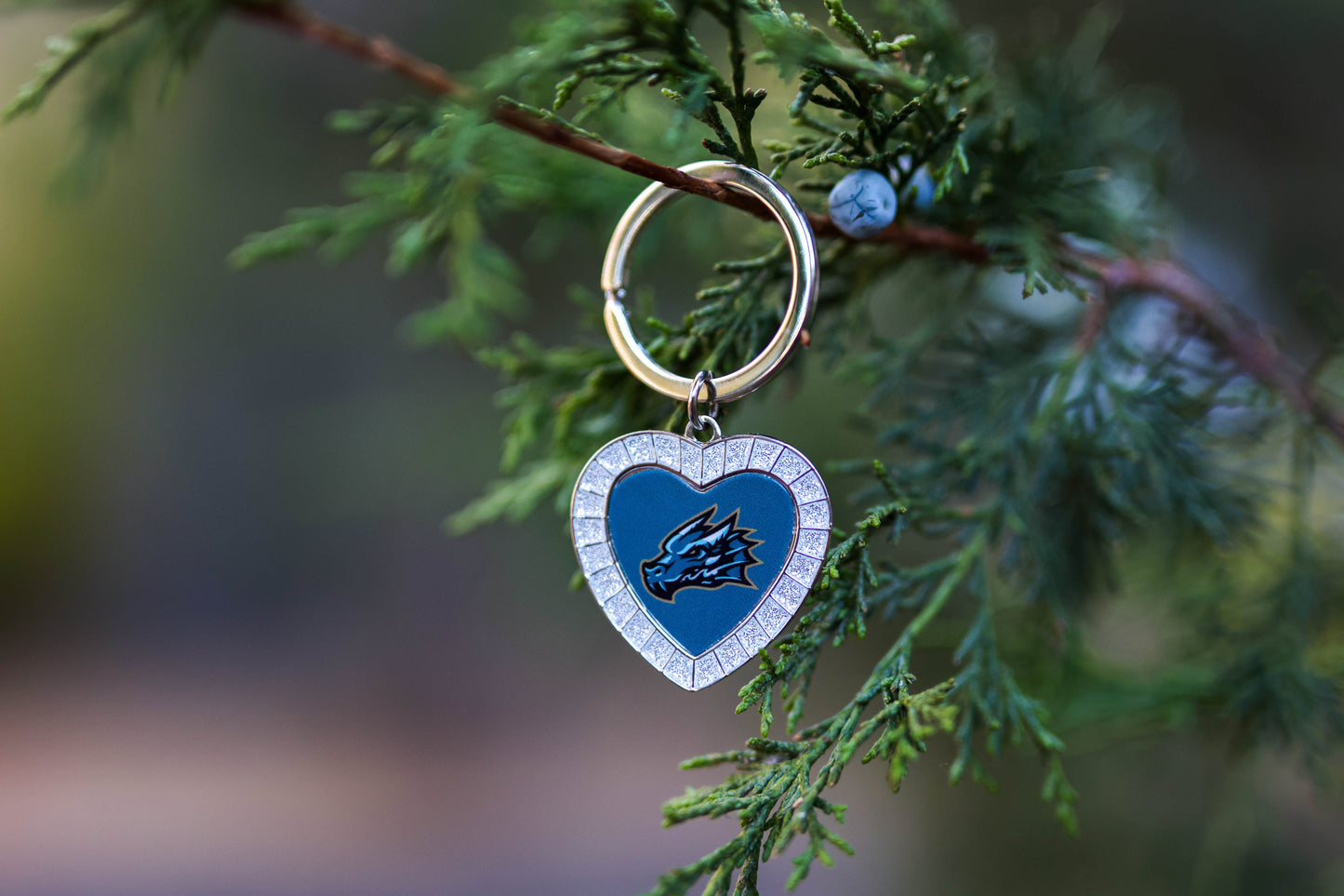 Tahoe Knight Monsters Metal Heart Keychain