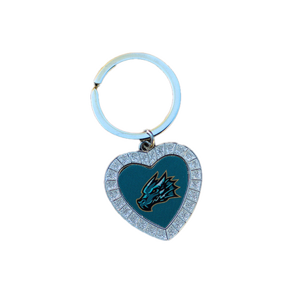 Tahoe Knight Monsters Metal Heart Keychain