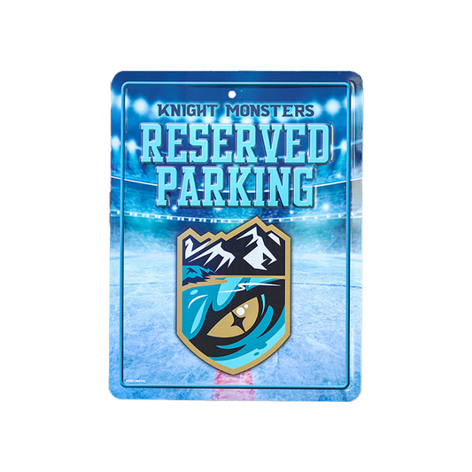 Tahoe Knight Monsters Metal Parking Sign